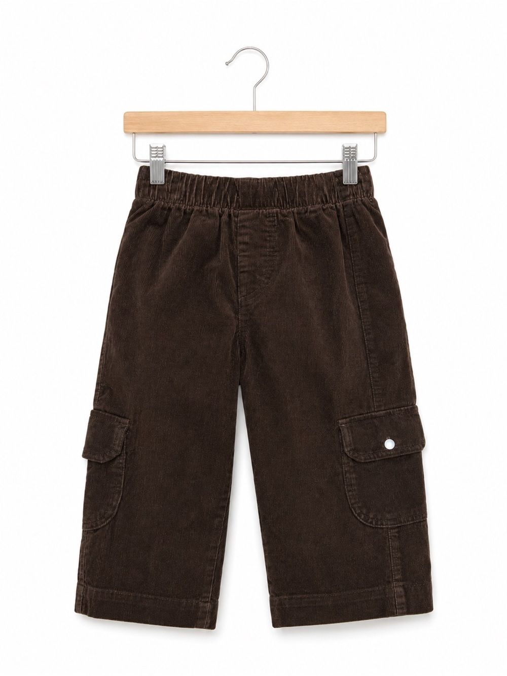 NaNo Boys Pants Size 3-6 Mo Chocolate Brown Elastic Waist Corduroy USA Made NEW